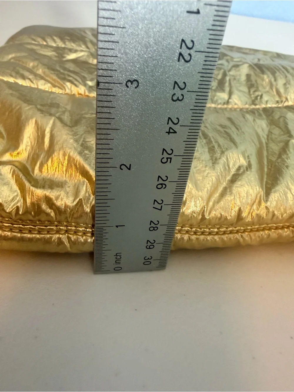 Trouvé Athleisure Crossbody Gold Quilted Puffer Clutch Bag - new